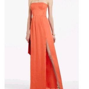 BCBGMaxazria Coral corset flowy gown